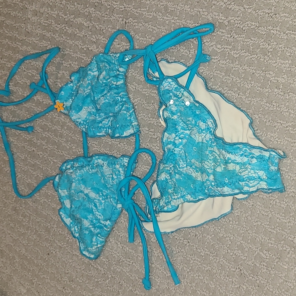 I am swimwear set - blue